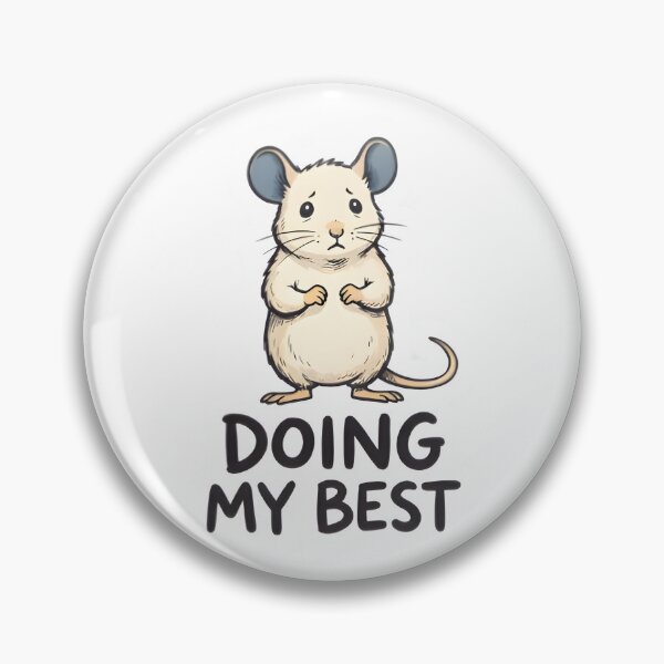 Item preview, Doing My Best Funny Mouse T-Shirt Sticker designed and sold by Naviora.