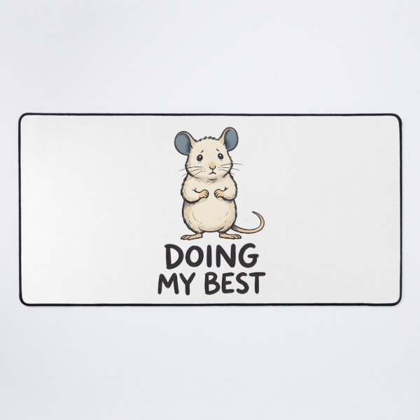 Item preview, Doing My Best Funny Mouse T-Shirt Sticker designed and sold by Naviora.