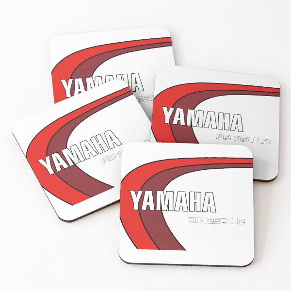Item preview, Yamaha RD250LC Red Stripe White Classic Two Stroke Motorcycle designed and sold by itsperfectfor.