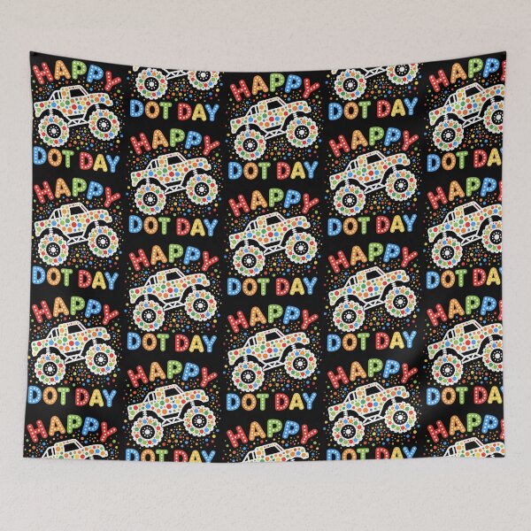 Item preview, Colorful Monster Truck Polka Dot Art Boys Kids Student designed and sold by carmella-eppers.