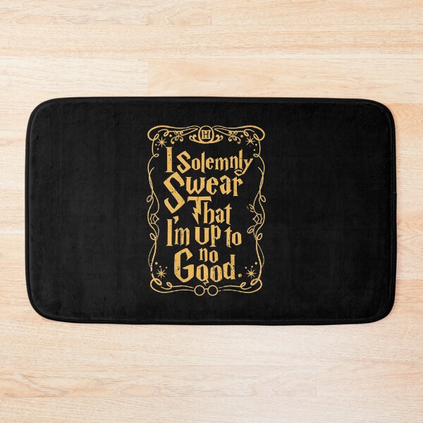 Item preview, I Solemnly Swear That Im Up To No Good Magic Quote Art designed and sold by markomale.