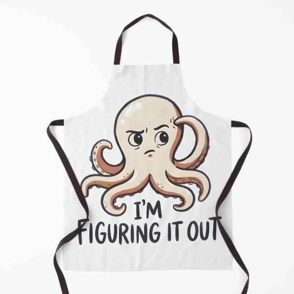 Item preview, I'm Figuring It Out Funny Octopus T-Shirt Sticker designed and sold by Naviora.