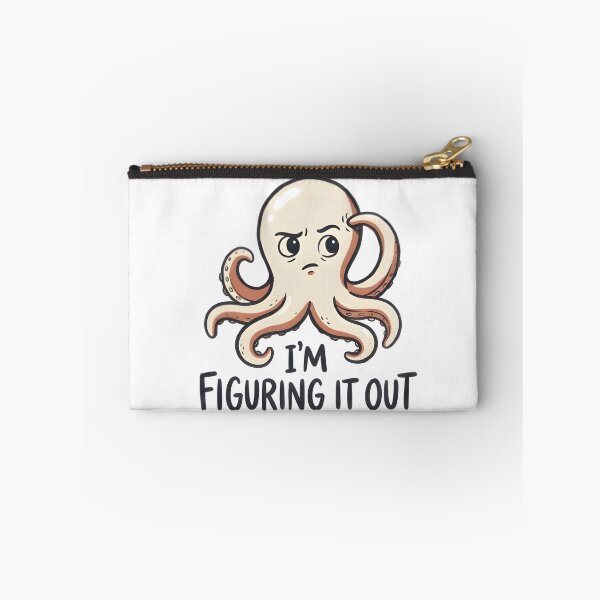 Item preview, I'm Figuring It Out Funny Octopus T-Shirt Sticker designed and sold by Naviora.