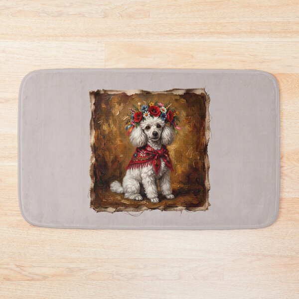 Item preview, Folk-Inspired Poodle Portrait – A Touch of Polish Tradition designed and sold by PanaluPrint .