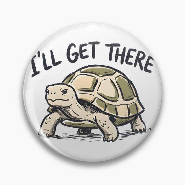 Item preview, I'll Get There Funny Tortoise Slow Life T-Shirt Sticker designed and sold by Naviora.