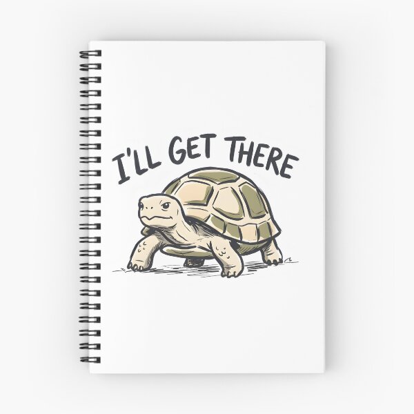 Item preview, I'll Get There Funny Tortoise Slow Life T-Shirt Sticker designed and sold by Naviora.