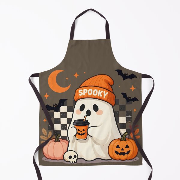 Item preview, Spooky Ghost Halloween Pumpkin Drink designed and sold by KiraChie.