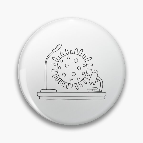 Item preview, A virus model displayed on a laboratory table designed and sold by rasagamastore.