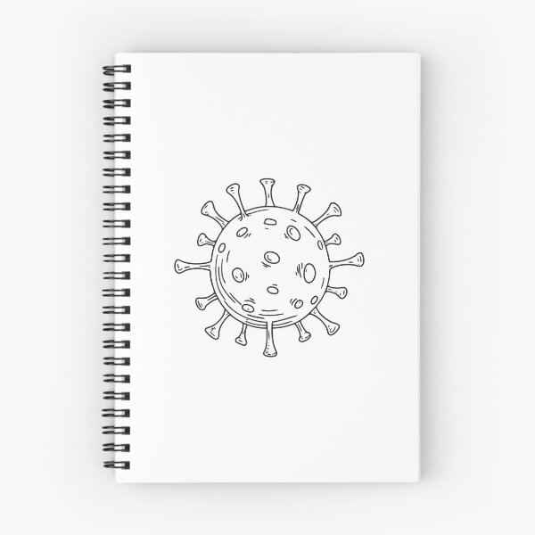 Item preview, A virus particle illustration with visible spikes designed and sold by rasagamastore.