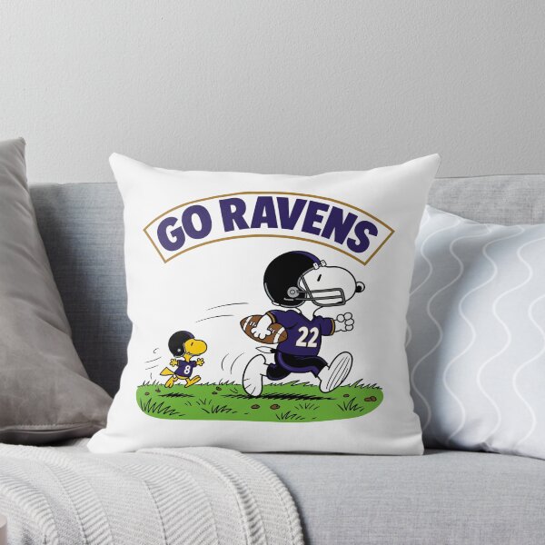 Item preview, Snoopy & Woodstock Baltimore Ravens Football Retro F565 designed and sold by GLUVY-THEME.