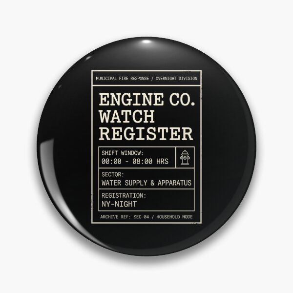 Item preview, Fire Engine Co Watch Register Overnight Shift designed and sold by SplashTastic.