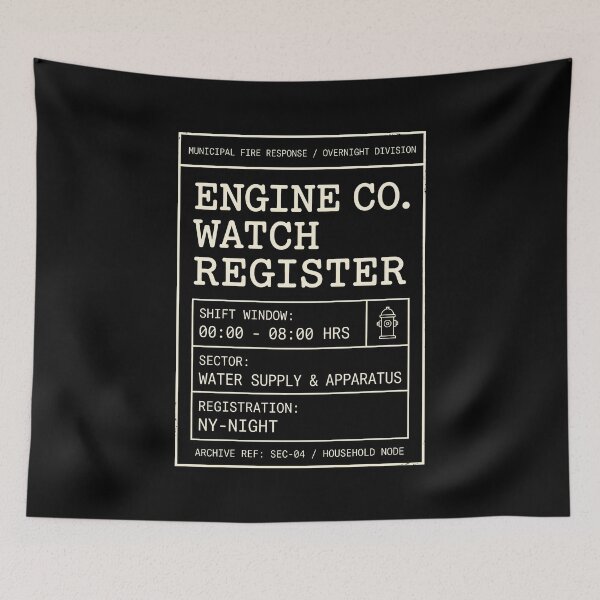 Item preview, Fire Engine Co Watch Register Overnight Shift designed and sold by SplashTastic.