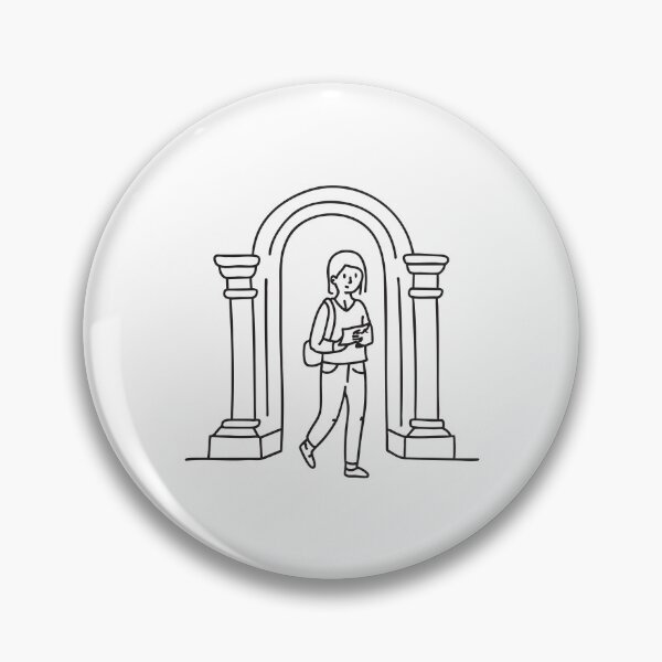 Item preview, A visitor walking through the entrance gate of a museum designed and sold by rasagamastore.