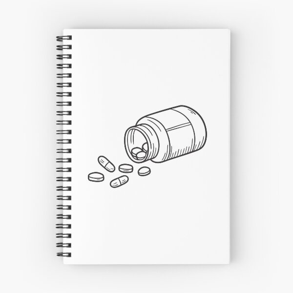 Item preview, A vitamin bottle with the lid open and tablets spilling out designed and sold by rasagamastore.