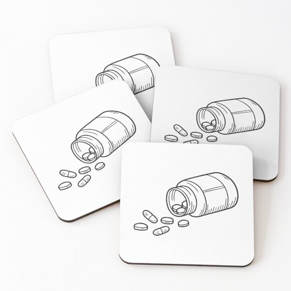 Item preview, A vitamin bottle with the lid open and tablets spilling out designed and sold by rasagamastore.