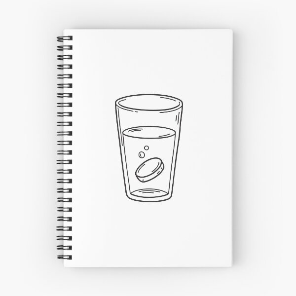 Item preview, A vitamin tablet dissolving in a glass of water designed and sold by rasagamastore.