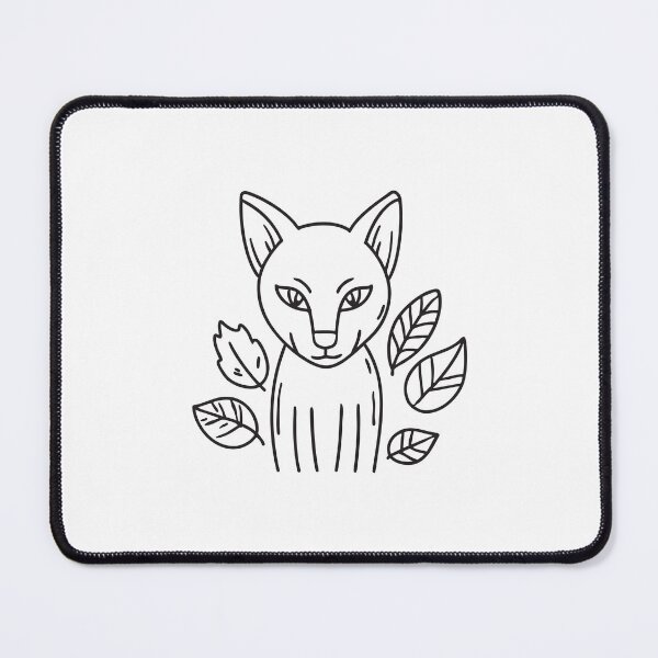 Item preview, A vixen looking alert in autumn leaves designed and sold by rasagamastore.