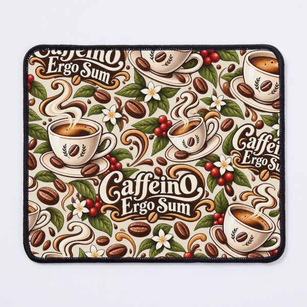 Item preview, Caffeino Ergo Sum – Vintage Coffee Latin Humor designed and sold by MetaModel Editions.