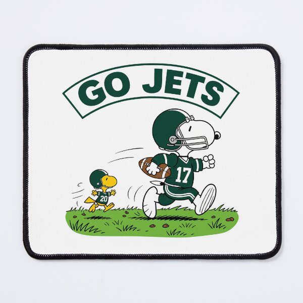 Item preview, Snoopy & Woodstock New York Jets Football Retro F566 designed and sold by GLUVY-THEME.
