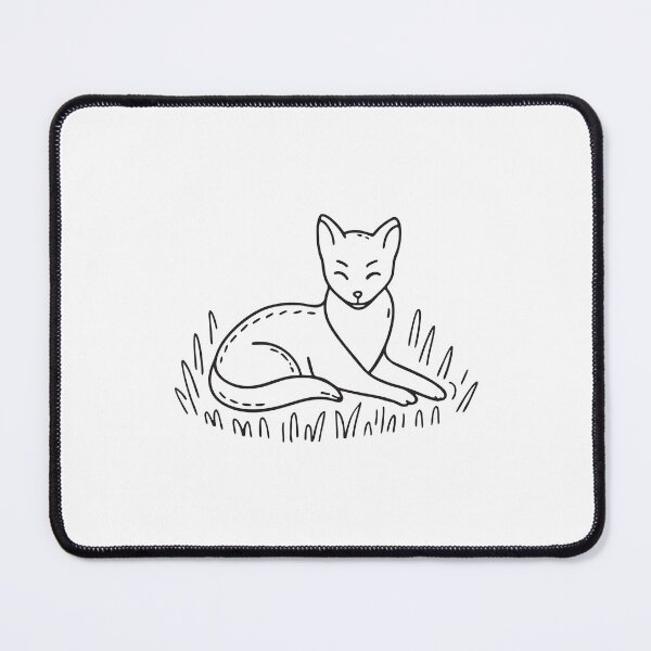 Item preview, A vixen resting in a grassy meadow designed and sold by rasagamastore.