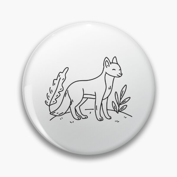 Item preview, A vixen sniffing the air in a woodland clearing designed and sold by rasagamastore.