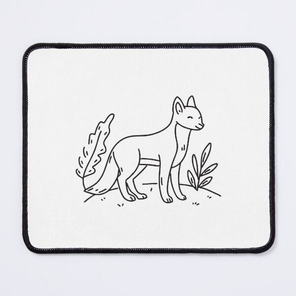 Item preview, A vixen sniffing the air in a woodland clearing designed and sold by rasagamastore.
