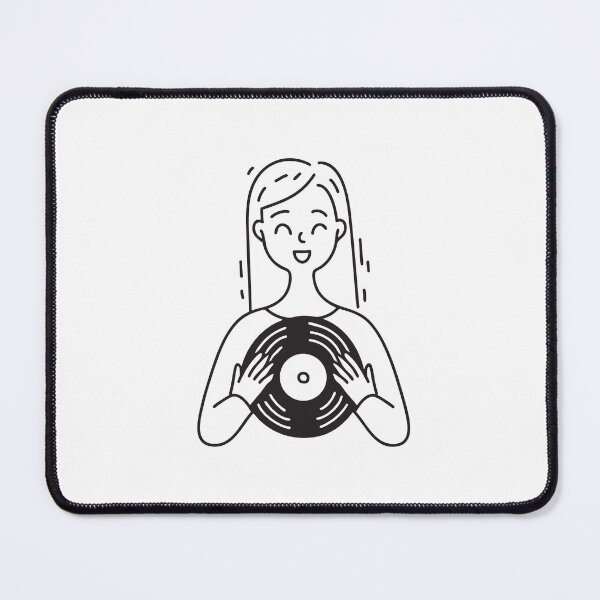 Item preview, A woman holding a vinyl with both hands designed and sold by rasagamastore.