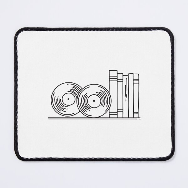 Item preview, Two vinyl records leaning against a bookshelf designed and sold by rasagamastore.