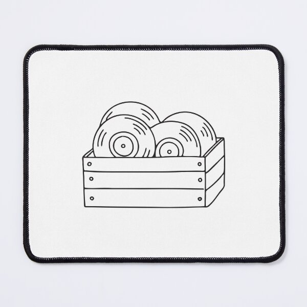 Item preview, Vinyl records arranged in a crate designed and sold by rasagamastore.