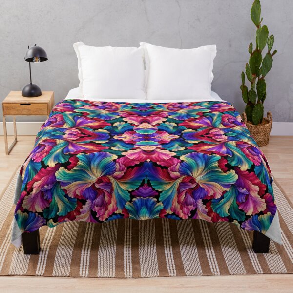 Item preview, Jewel-Tone Iridescent Floral Fantasy designed and sold by CJJRCollections.