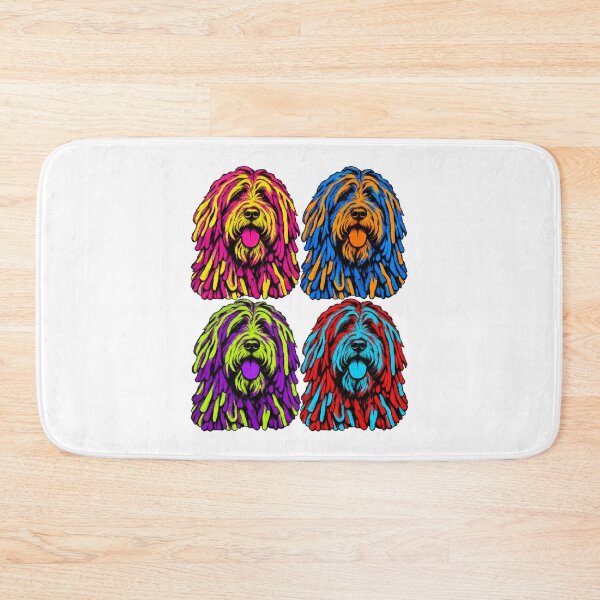 Item preview, Bergamasco Sheepdog Pop Art 1960s Retro Vintage Dog Lover Design designed and sold by UrbanStatic.