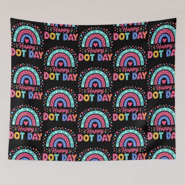 Item preview, Happy Dot Colorful Rainbow Polka Dot Boys Girls Kids Teacher designed and sold by carmella-eppers.