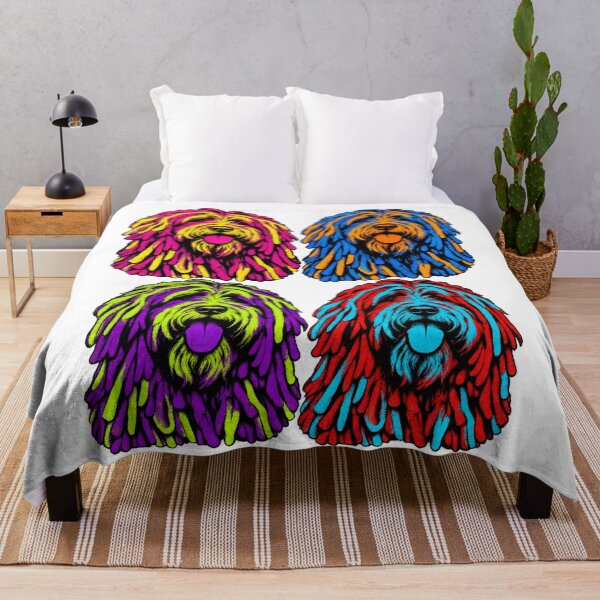 Item preview, Bergamasco Sheepdog Pop Art 1960s Retro Vintage Dog Lover Design designed and sold by UrbanStatic.