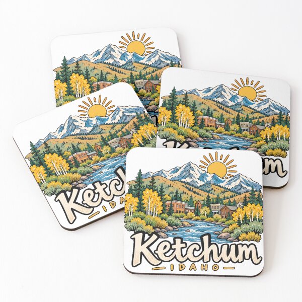 Item preview, Hand Drawn Ketchum Idaho Travel Souvenir Landmark Gift designed and sold by MichaeIRellov.