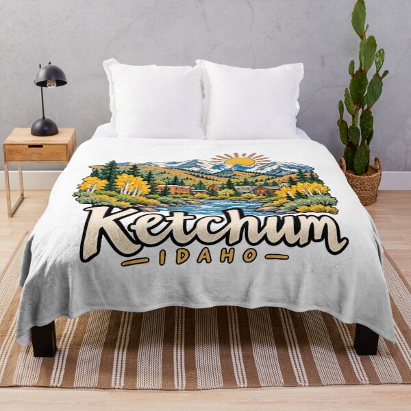 Item preview, Hand Drawn Ketchum Idaho Travel Souvenir Landmark Gift designed and sold by MichaeIRellov.