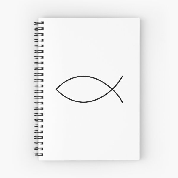 Item preview, Ichthys Pez Minimal Símbolo Cristiano Antiguo designed and sold by Art&Fun.