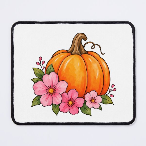 Item preview, Pumpkin with Flowers designed and sold by GraphicsClub.