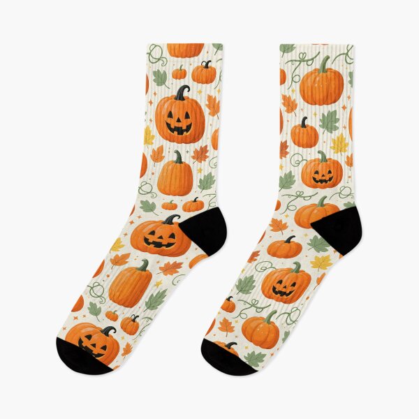 Item preview, Playful Jack O Lantern Pumpkin Pattern designed and sold by Mimoshi ⭐⭐⭐⭐⭐.