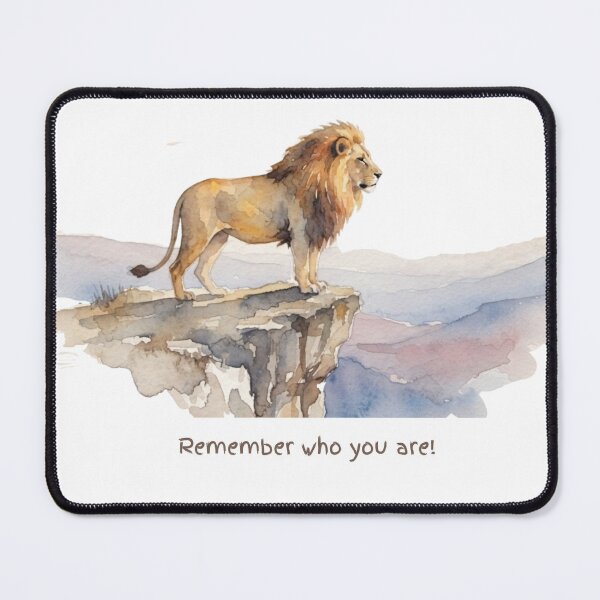 Item preview, Lion Quote Pride Cliff Watercolour Art designed and sold by made by Golightly x.