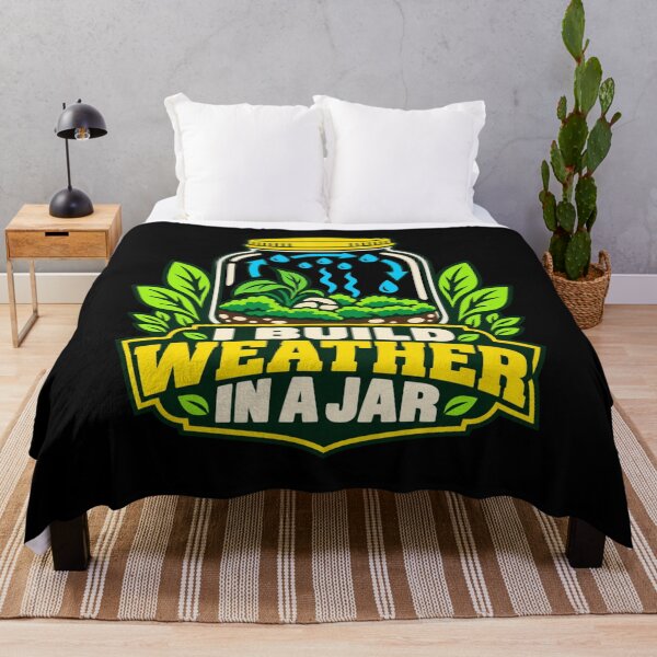 Item preview, I Build Weather In A Jar Terrarium Lover Badge designed and sold by DreamLayerStudio.
