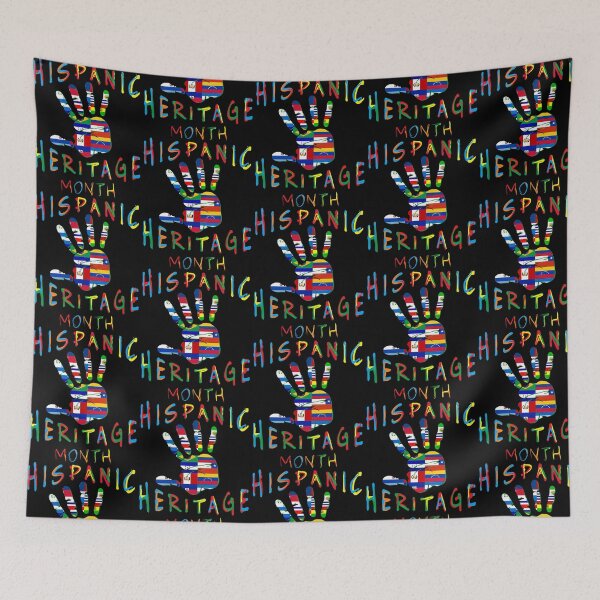 Item preview, Hispanic Heritage Month Hand All Countries Flags designed and sold by tyree-boston.