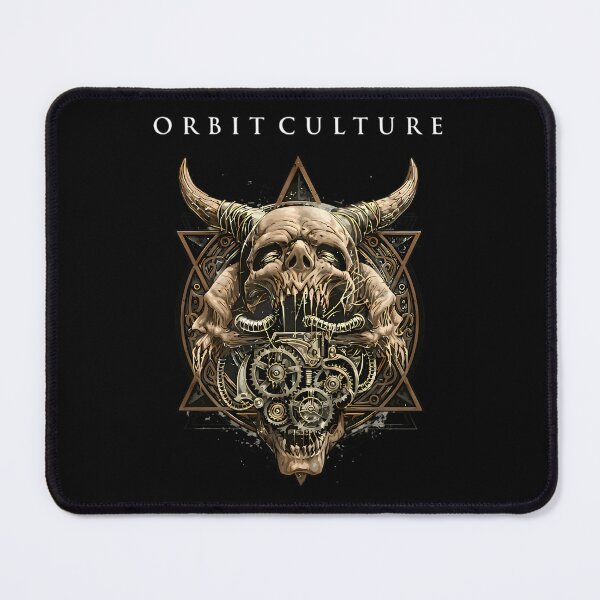 Item preview, Orbit Culture Heavy Death Metal Horned Skull designed and sold by HowardMichalArt.