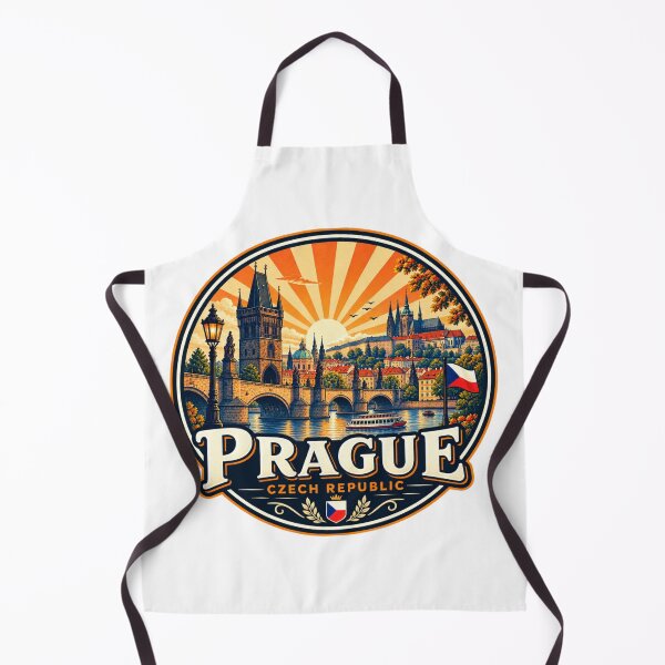 Item preview, Prague Czech Republic Vintage Travel Poster designed and sold by timiparkerart.