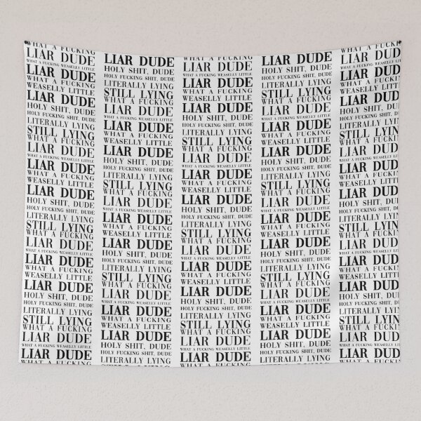 Item preview, Hasan Piker - What A Liar Dude Vogue Sign Typography designed and sold by gilm-ori.