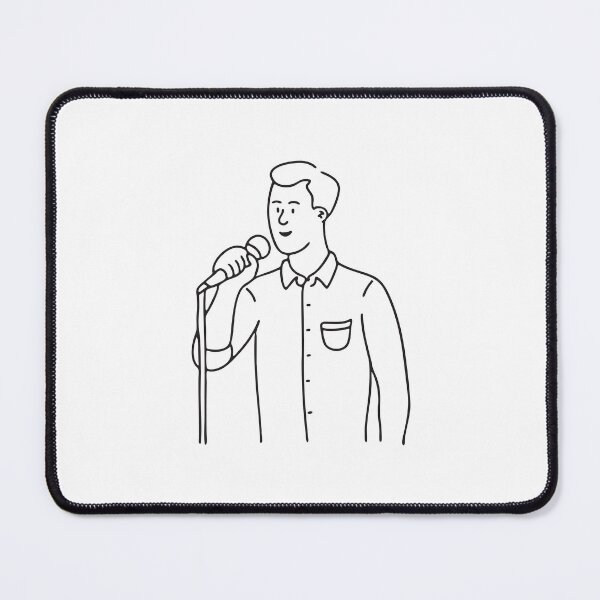 Item preview, A singer performing with a microphone in a studio designed and sold by rasagamastore.