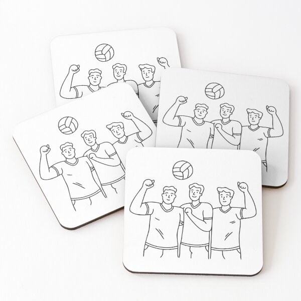 Item preview, A group of players celebrating a point in volleyball designed and sold by rasagamastore.
