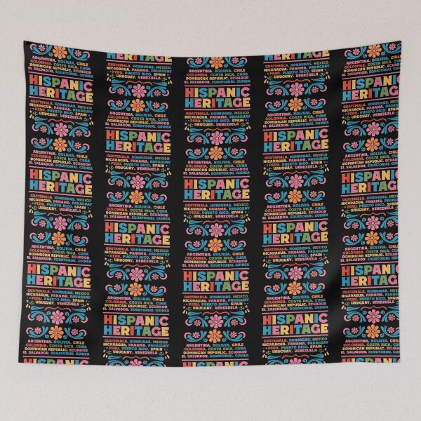 Item preview, Hispanic Heritage Month Rainbow Latino Country Flags Heart designed and sold by tyree-boston.