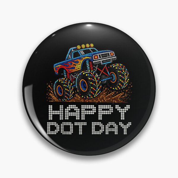 Item preview, Happy Dot Day Polka Dot Monster Truck Art For Boys Kids designed and sold by carmella-eppers.