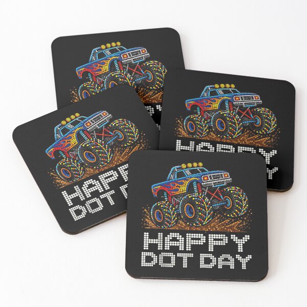 Item preview, Happy Dot Day Polka Dot Monster Truck Art For Boys Kids designed and sold by carmella-eppers.