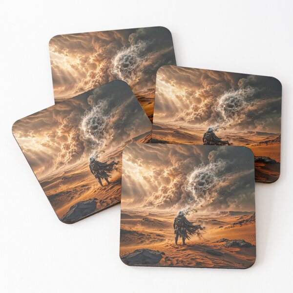 Item preview, Ghostly Skull in the Clouds – Epic Desert Art designed and sold by Marcu Ioachim.